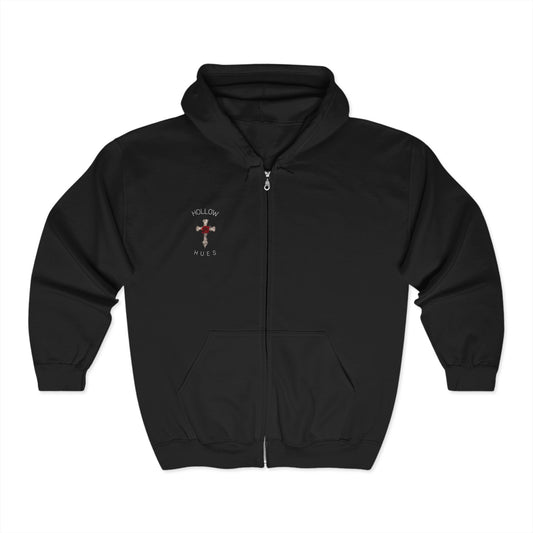 Hollow Hues Full Zip Hoodie